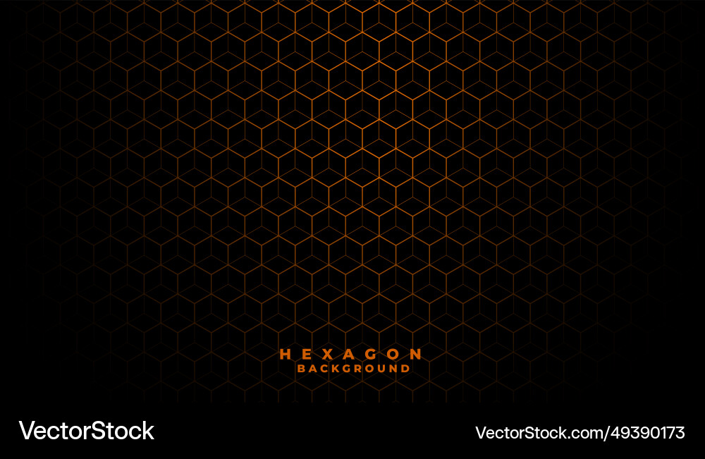 3d style glowing hexagonal pattern background vector image