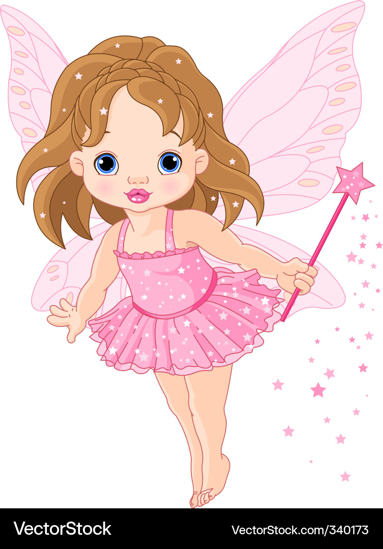 Charming Little Fairy Vector Image
