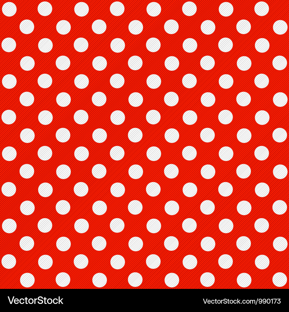 Classic Polka Dot Fabric Pattern Vector Image