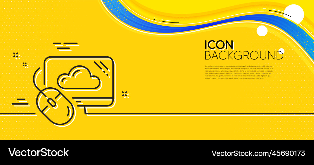 Cloud computing line icon internet data storage Cloud computing line icon internet data storage vector image