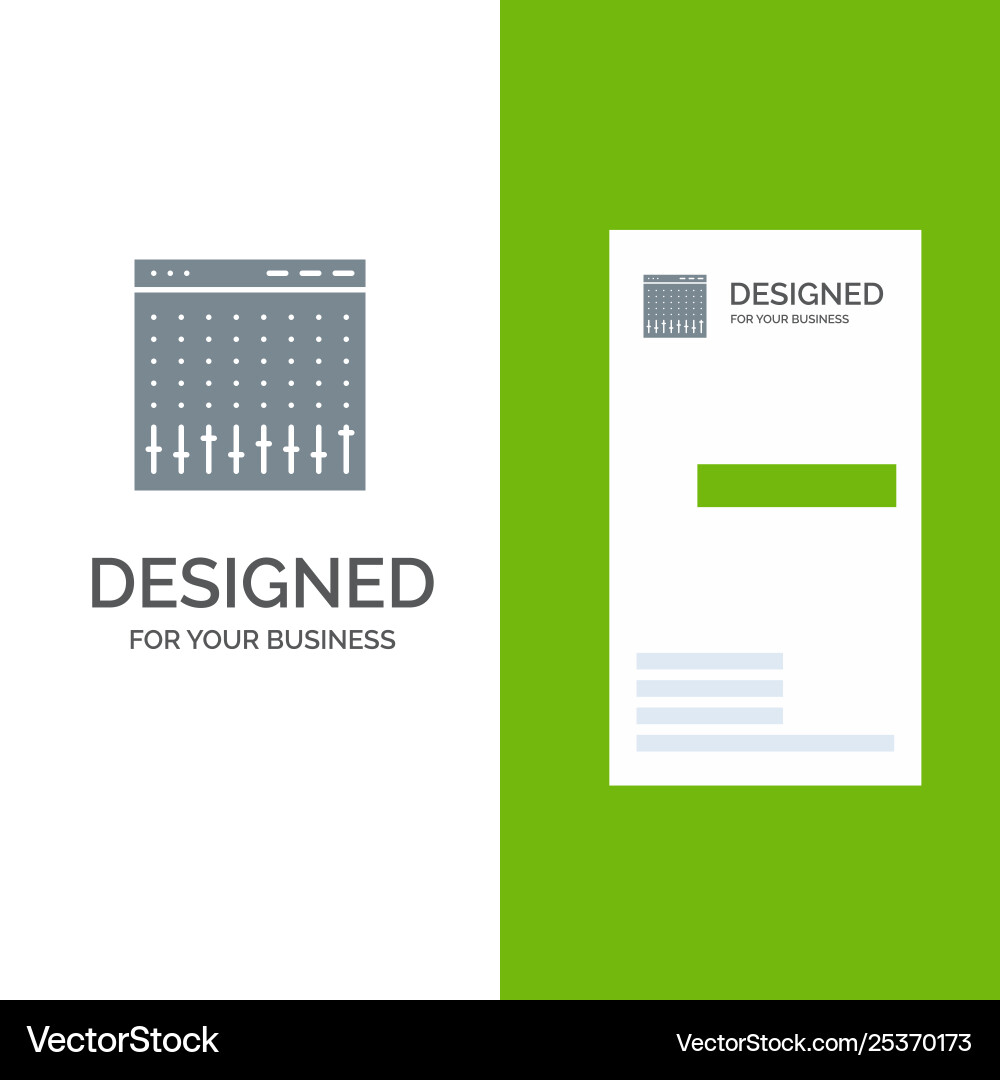 Console control controller hardware mixer grey vector image