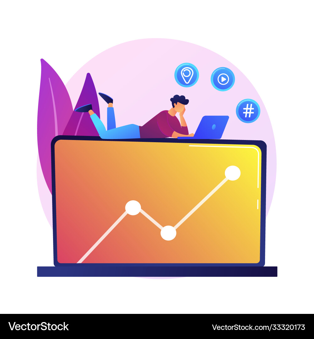 Data driven business model abstract concept Data driven business model abstract concept vector image