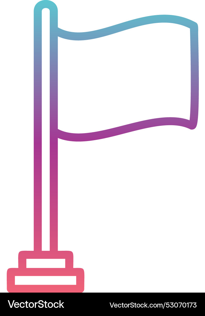 Flag line gradient design Vector Image