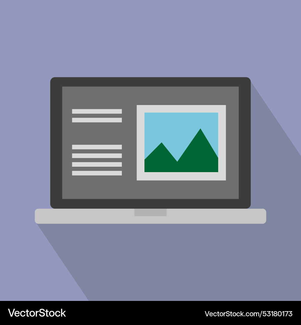 Laptop screen icon web design gray background Laptop screen icon web design gray background vector image