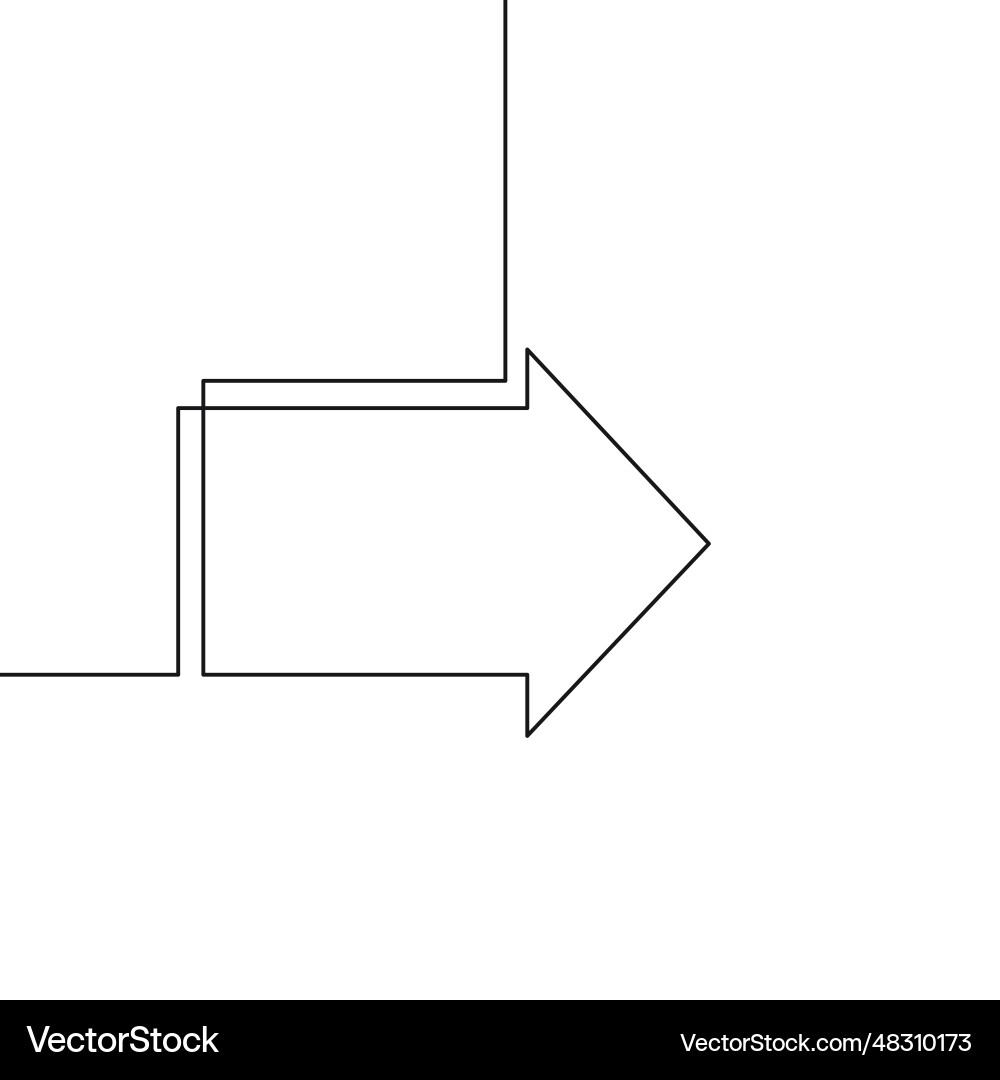Linear arrow infographic design element Linear arrow infographic design element vector image