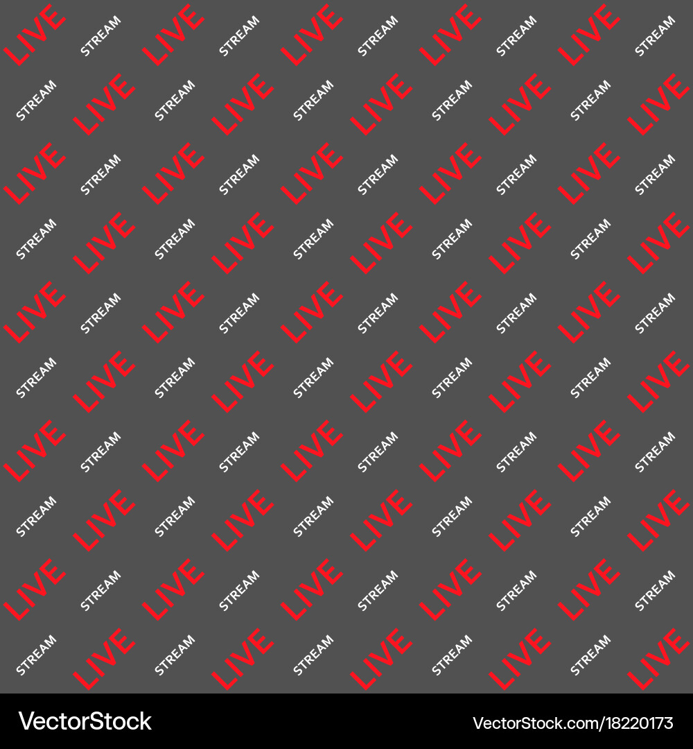 Live Stream Background Text vector image