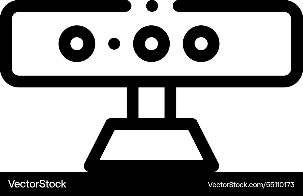 Motion icon thin linear style design isolated Motion icon thin linear style design isolated vector image
