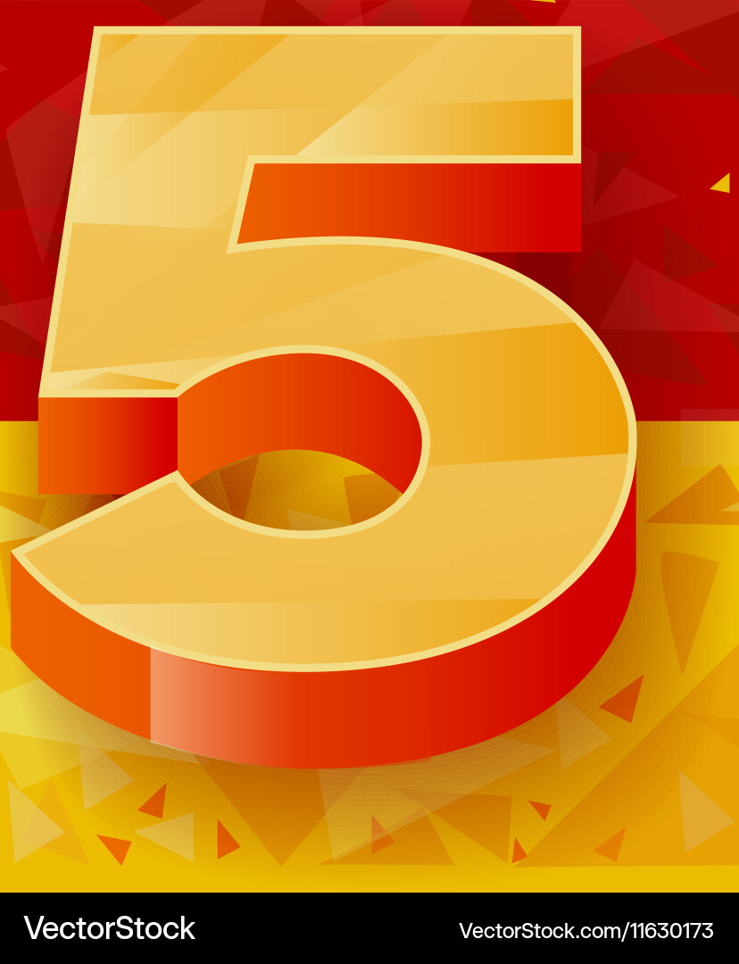 Pattern numbers for use in banner ads vector image