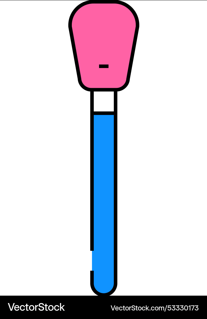 Stick for cleaning fragile items icon color Vector Image