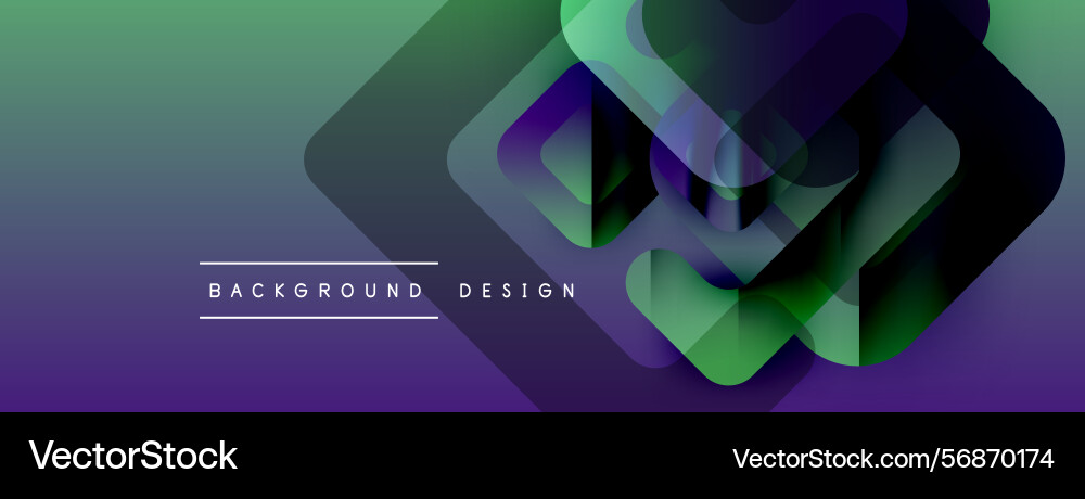 Abstract geometric shapes overlap creating Vector Image