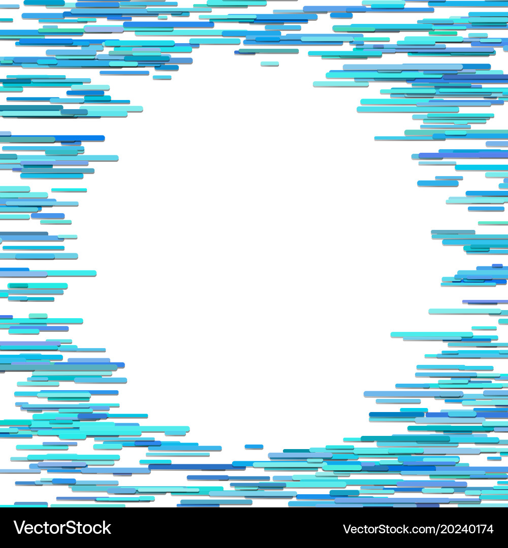 Abstract irregular horizontal rounded stripe vector image