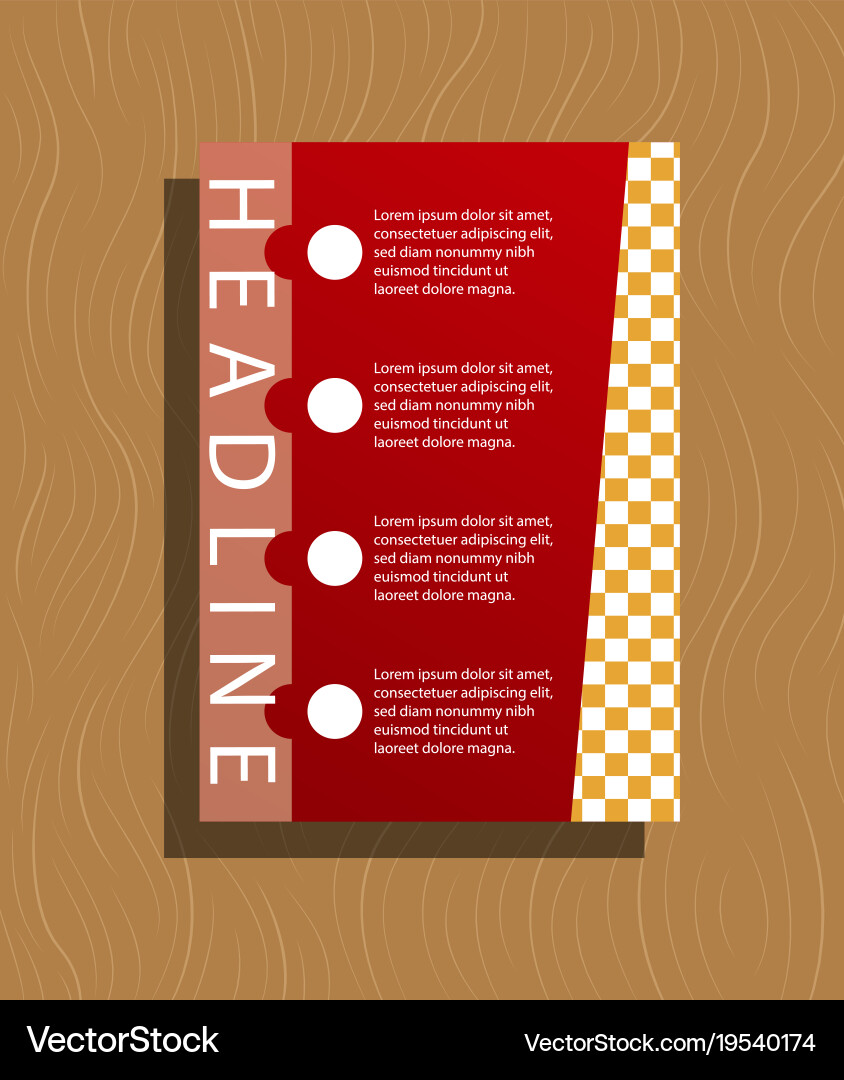 Abstract layout background set for art template Vector Image