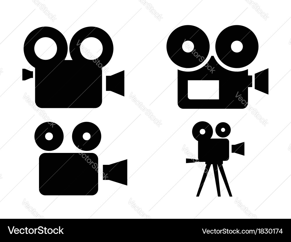 Cinema camera icon Royalty Free Vector Image - VectorStock