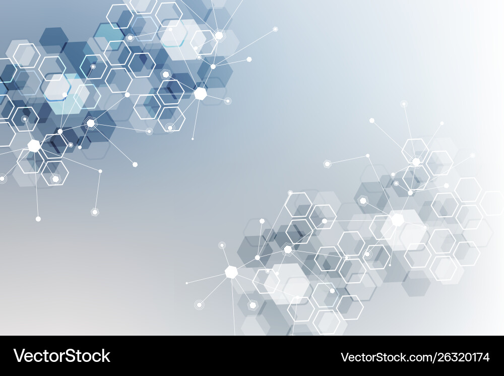 Hexagonal abstract background big data Hexagonal abstract background big data vector image