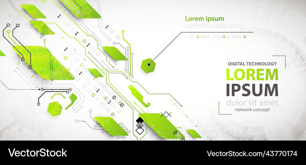 Hi-tech digital technology and engineering theme Hi-tech digital technology and engineering theme vector image
