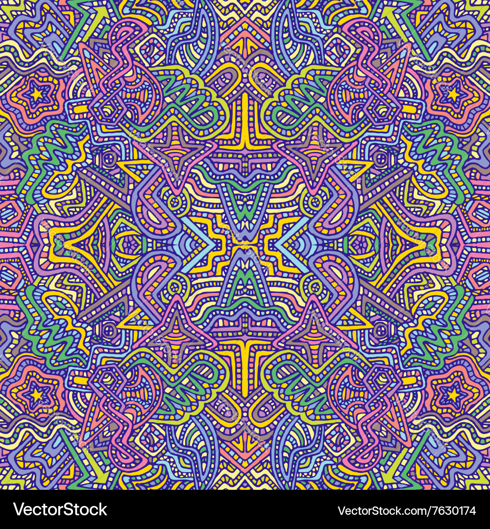 Intricate Zentangle Pattern vector image