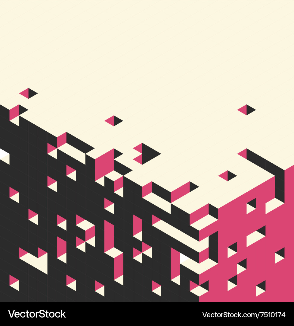 Isometric Cube Background Vector Image