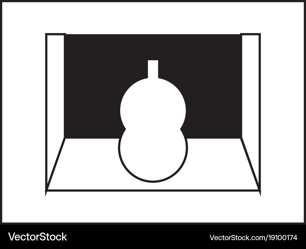 Shelf with decorative objects vector image