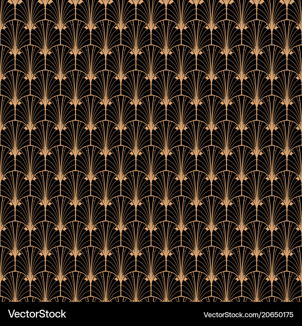 Art Deco Sequins Pattern Vector Image