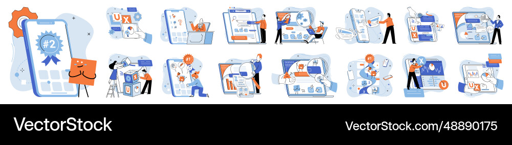 Bes app metaphor quality control robust system Vector Image