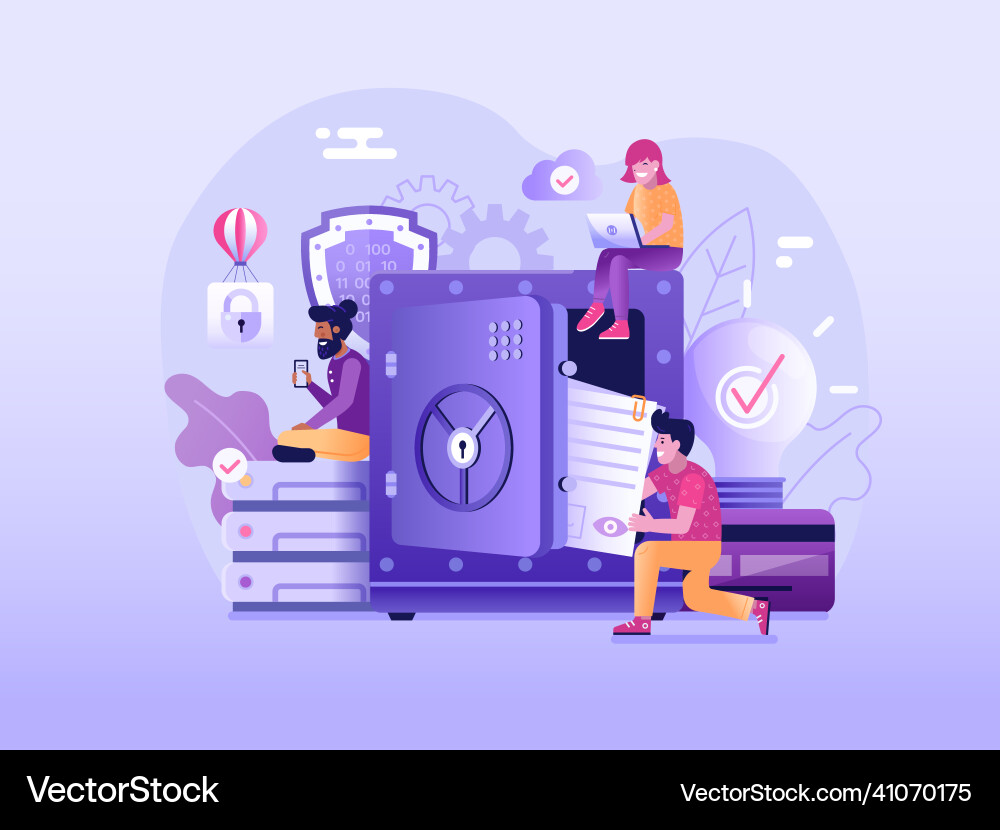 Cloud computing services and online data storage Cloud computing services and online data storage vector image