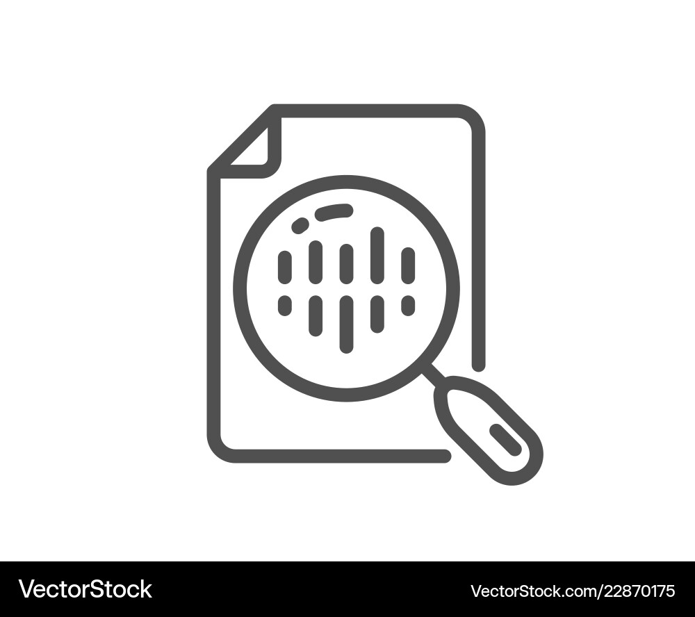 Diagram chart line icon analytics graph sign Diagram chart line icon analytics graph sign vector image