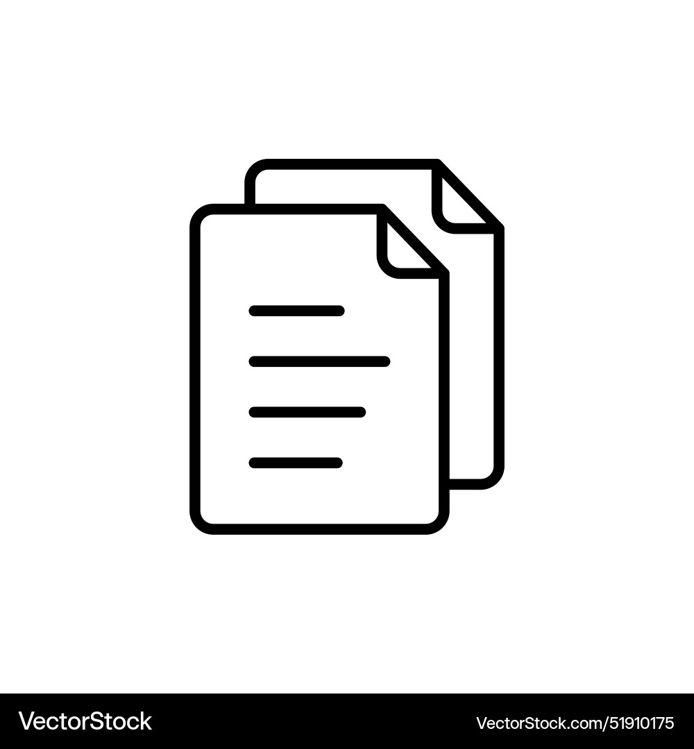 Duplicate file icon perfect for data management Duplicate file icon perfect for data management vector image