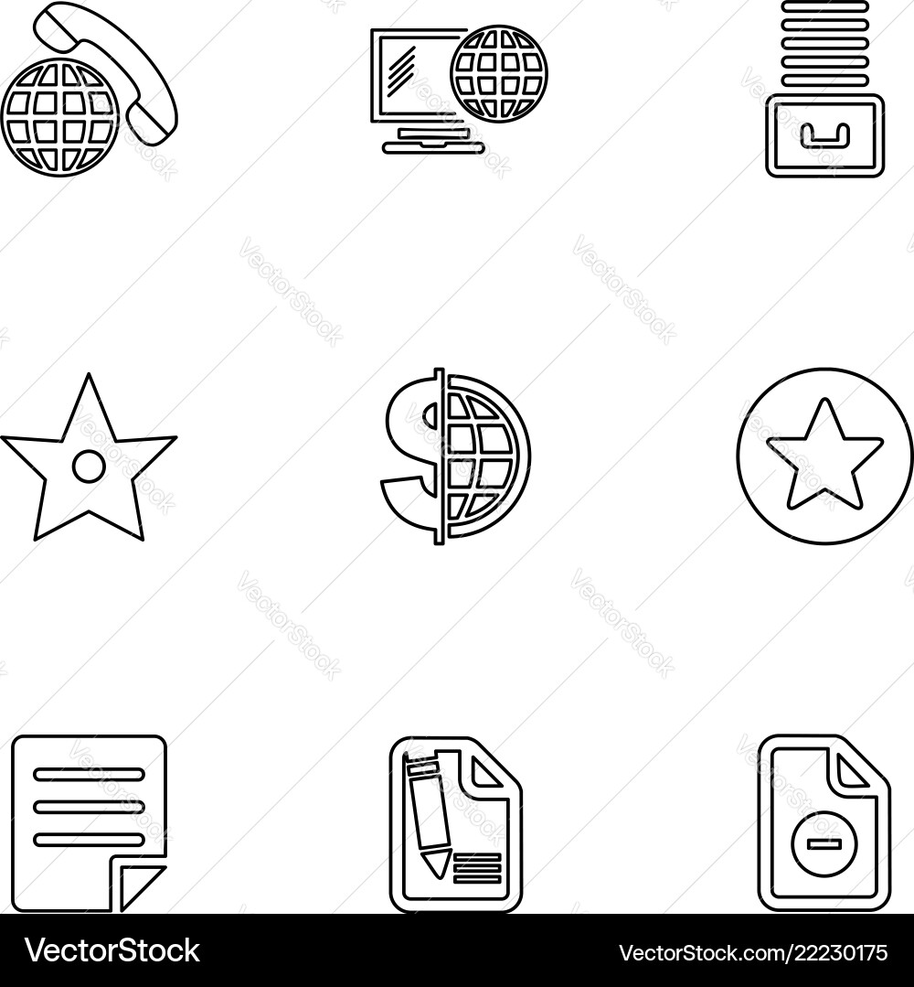 Files document clipboard write eps icons set vector image