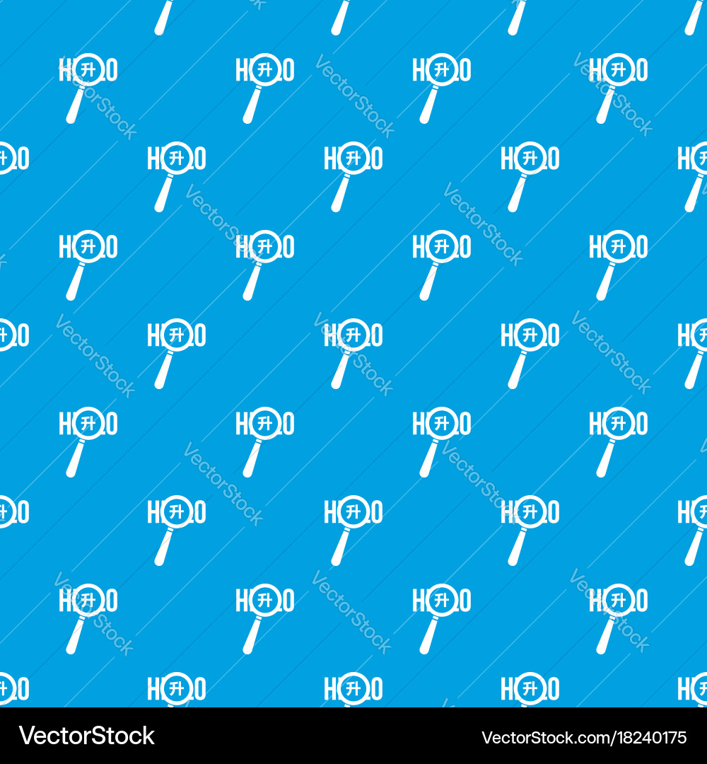 Magnifying glass over hello word pattern seamless Vector Image