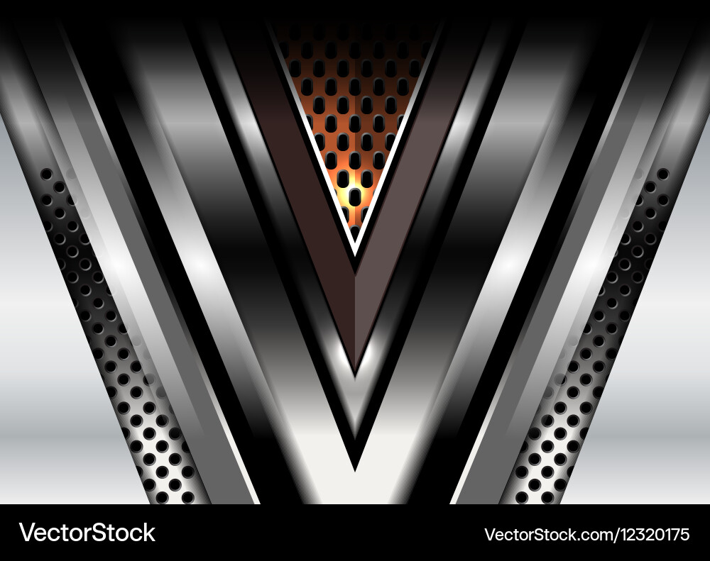 Metallic Gradient Abstract Background Vector Image