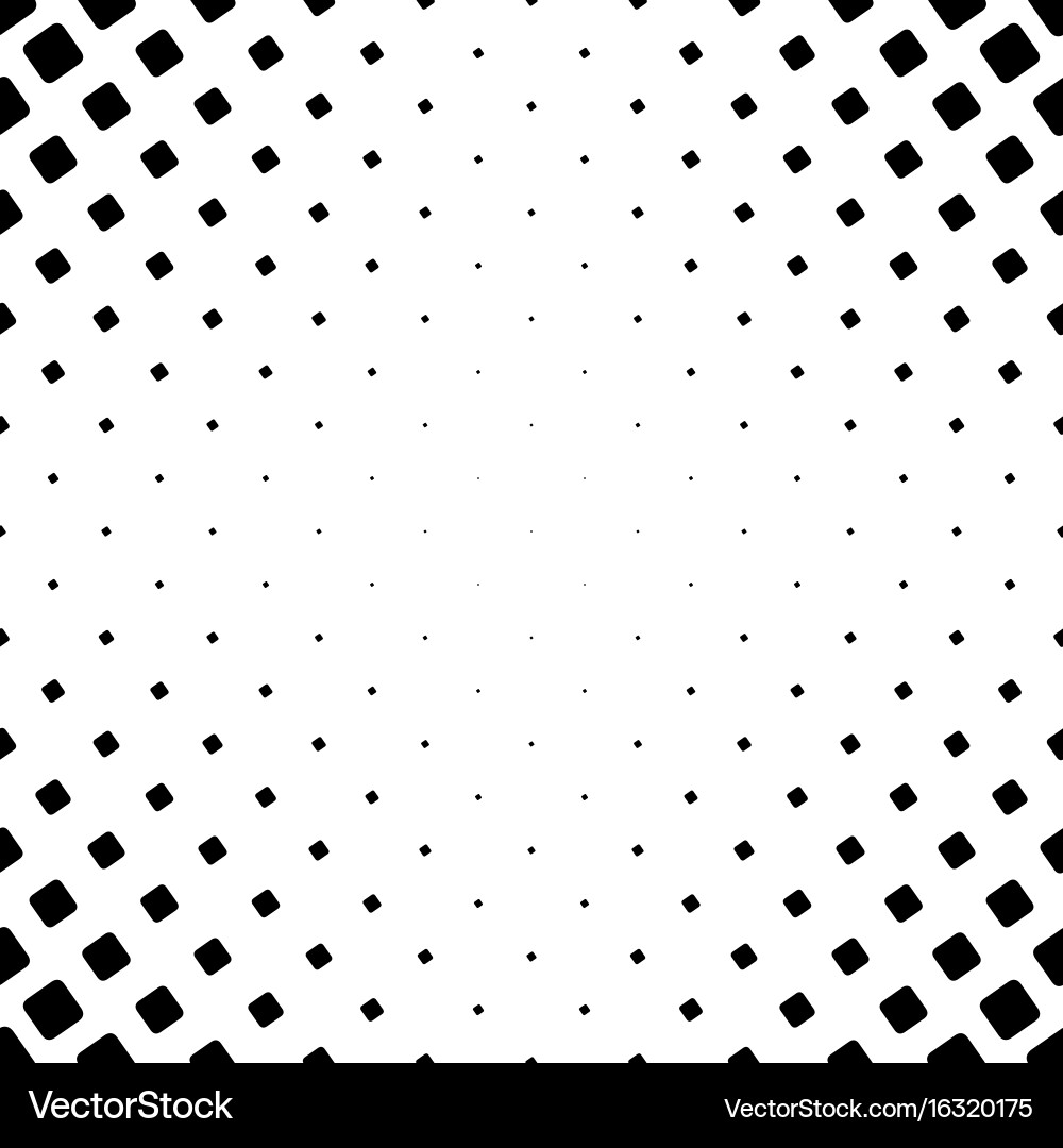 Monochromatic square pattern - abstract background vector image