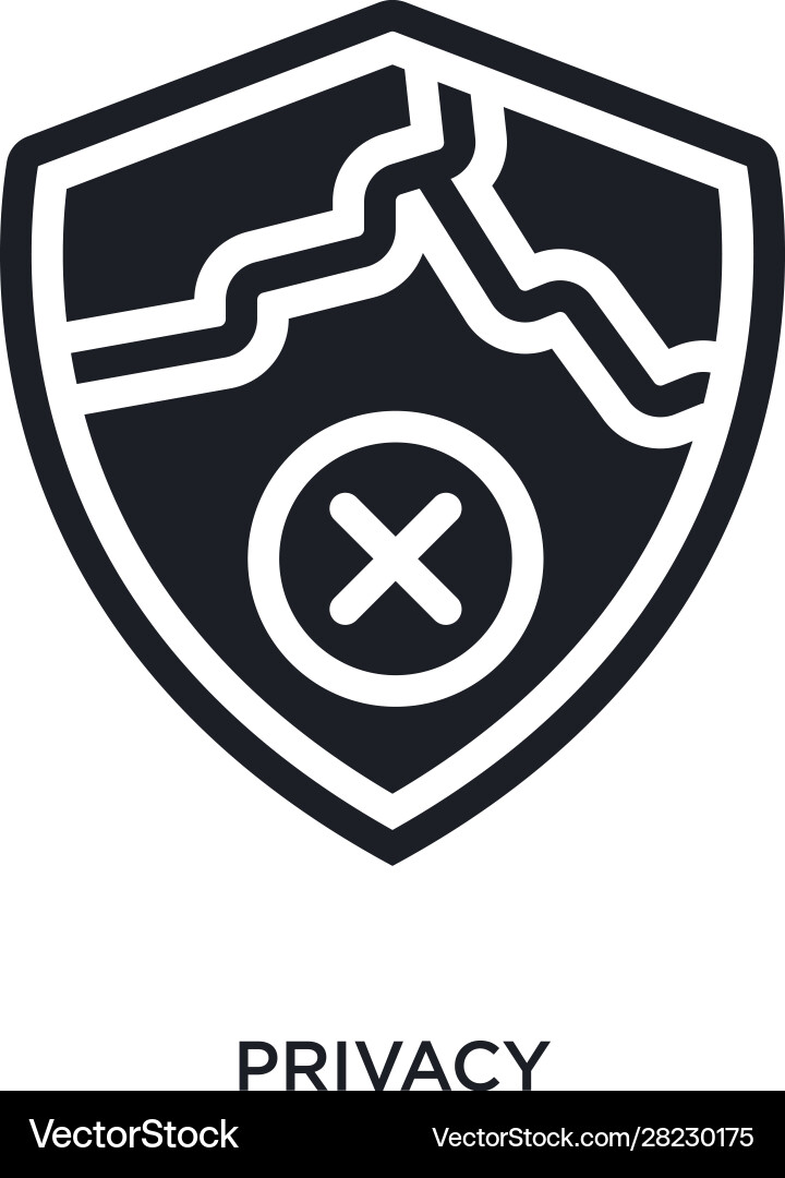 Privacy isolated icon simple element from vector image
