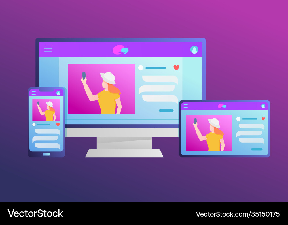 Rwd responsive website development Rwd responsive website development vector image