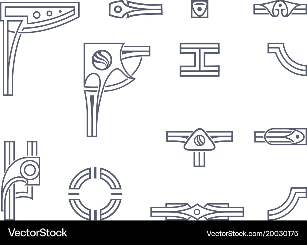 Victorian Decorative Border Frames vector image