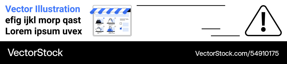 Warning sign with checklist and sample text Warning sign with checklist and sample text vector image