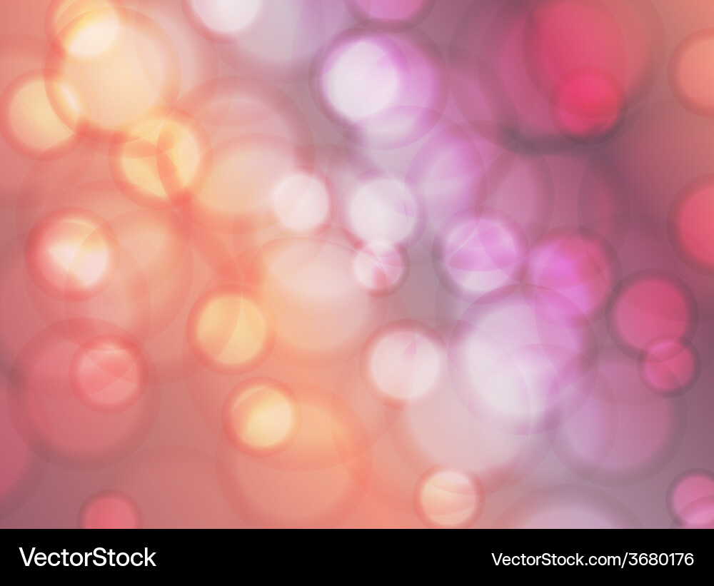Abstract circular bokeh background vector image