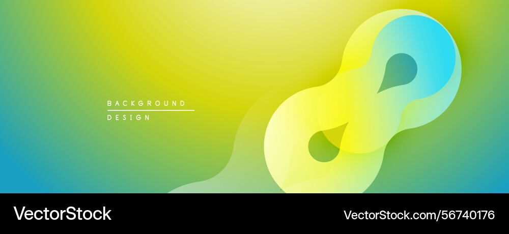 Abstract gradient design features flowing shapes Abstract gradient design features flowing shapes vector image