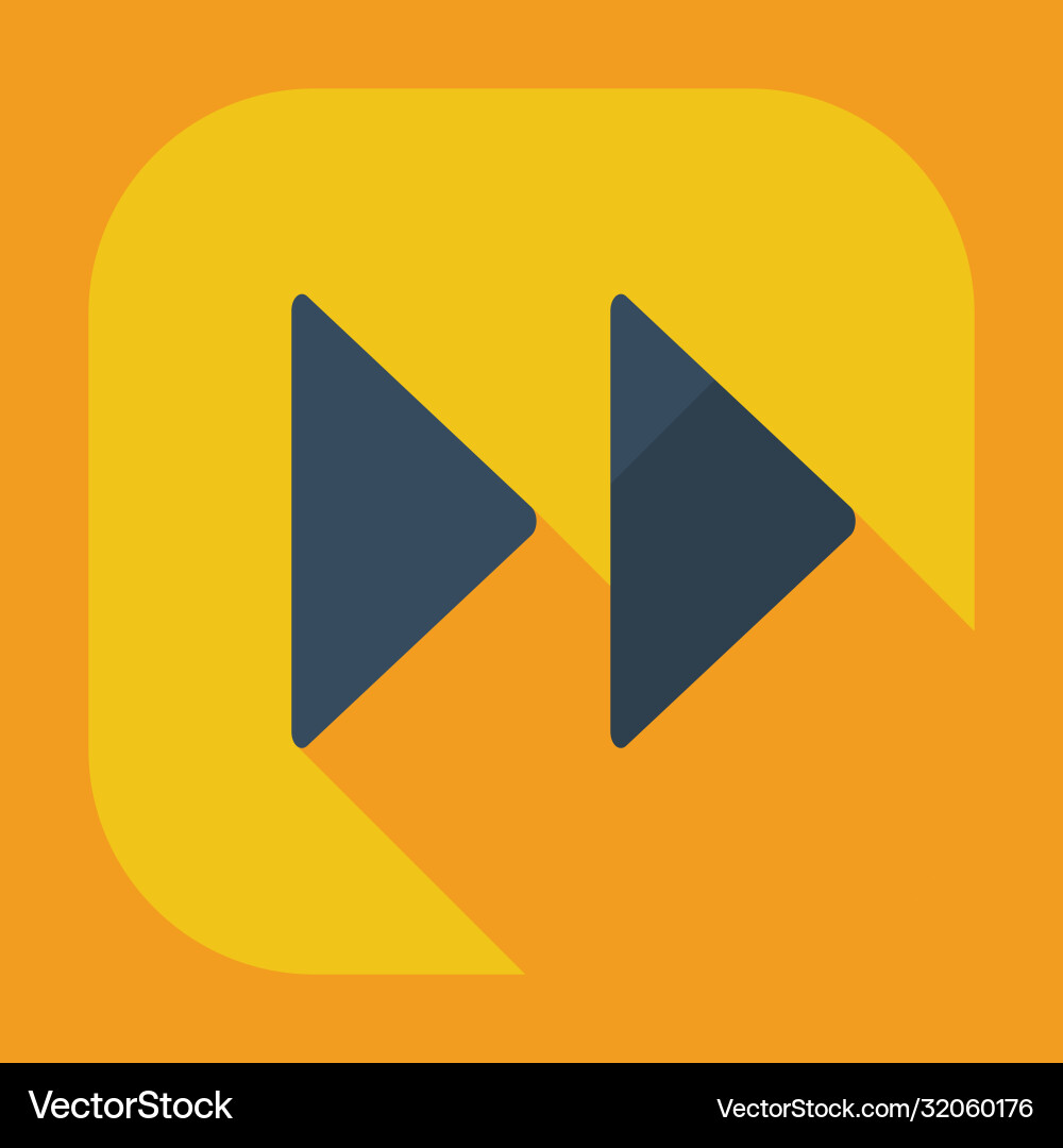 Flat modern design with shadow icon player vector image