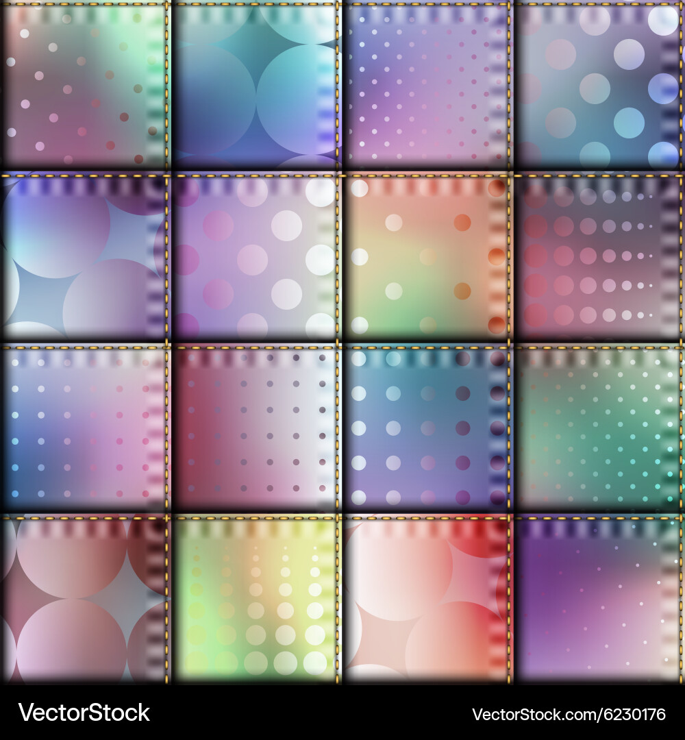 Patchwork of silk Vector Image