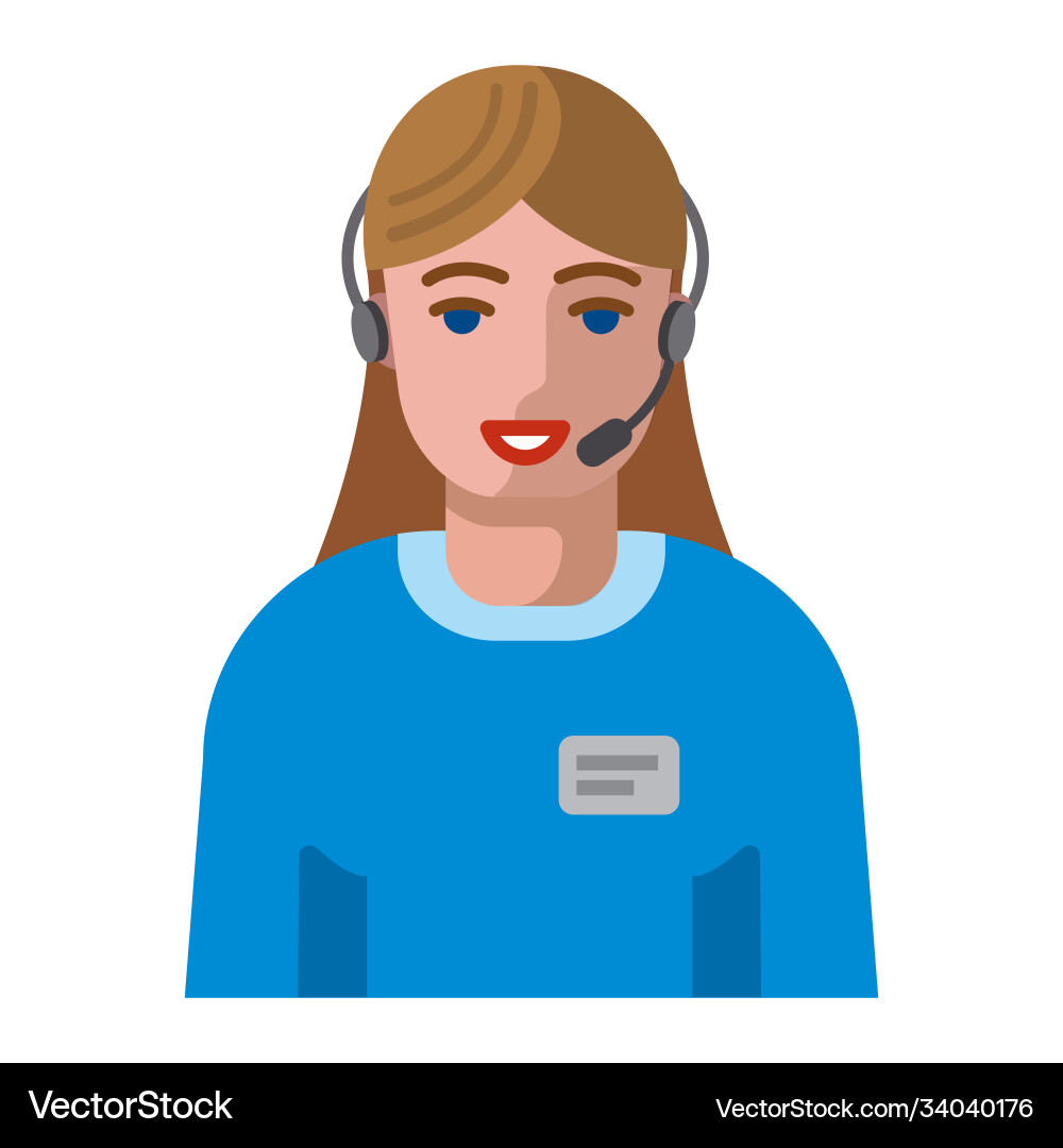 Service support operator icon Vector Image