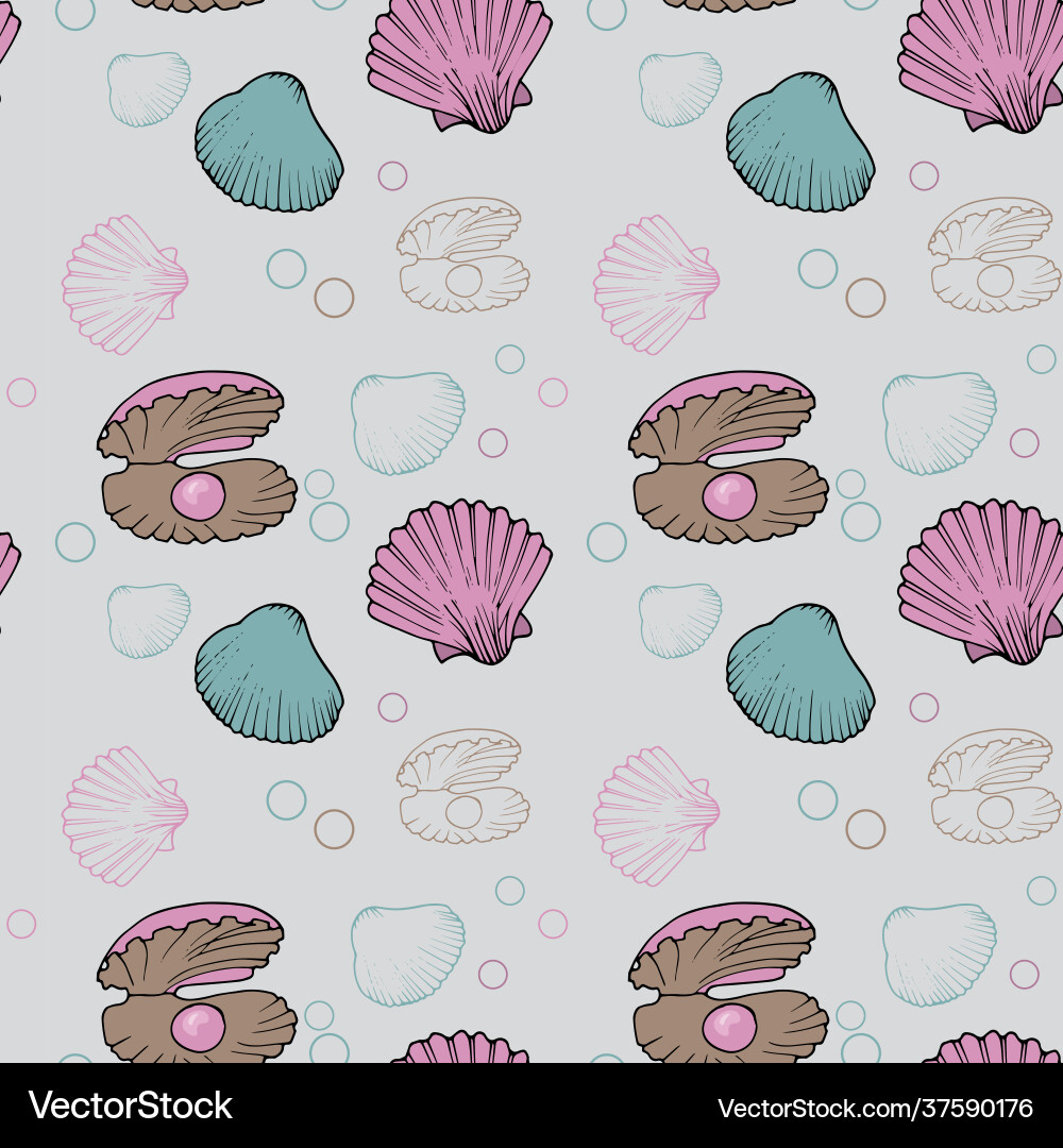 Shell pattern on a gray background for printing Shell pattern on a gray background for printing vector image