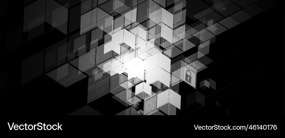 Technology data background idea of global Vector Image
