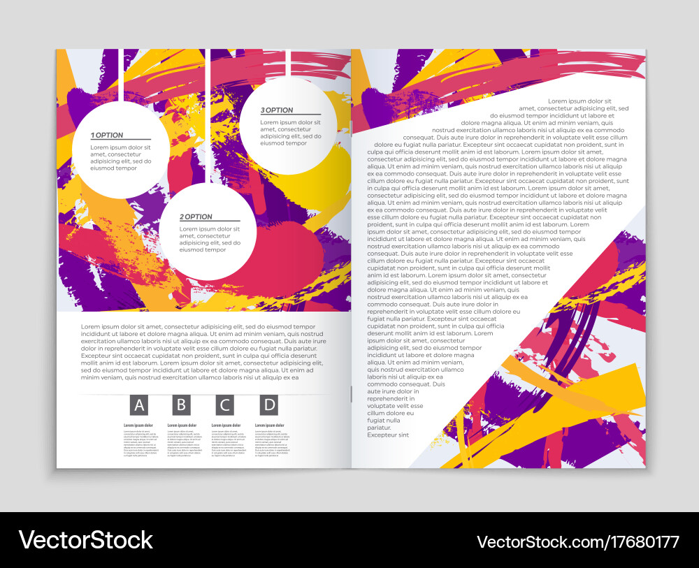 Abstract layout background set for art vector image