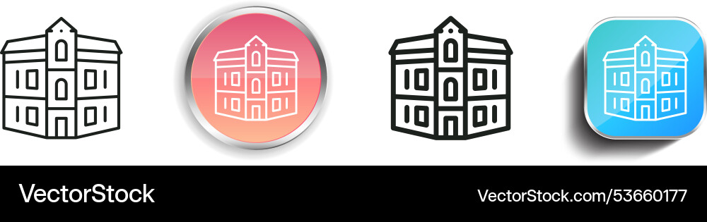 Duplex icon thin linear regular and button style Vector Image