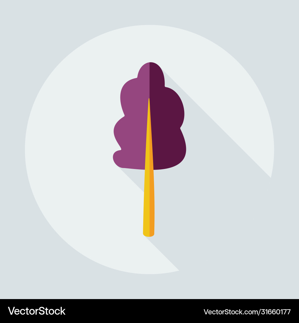 Flat modern design with shadow icons maple vector image