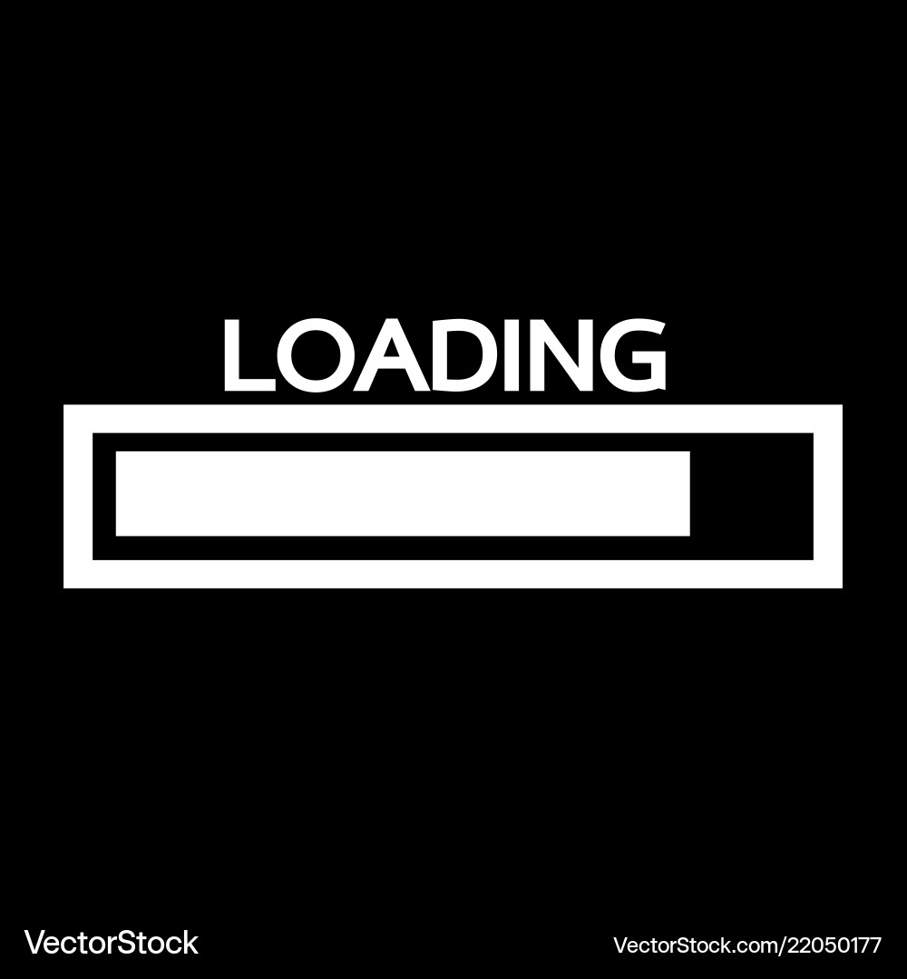 Loading bar icon design vector image