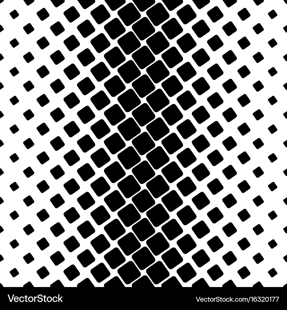 Monochromatic square pattern - abstract background vector image