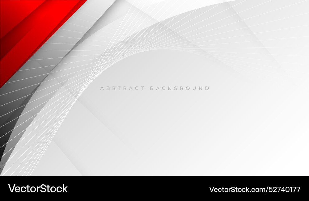 Red Curve Background Vector Image