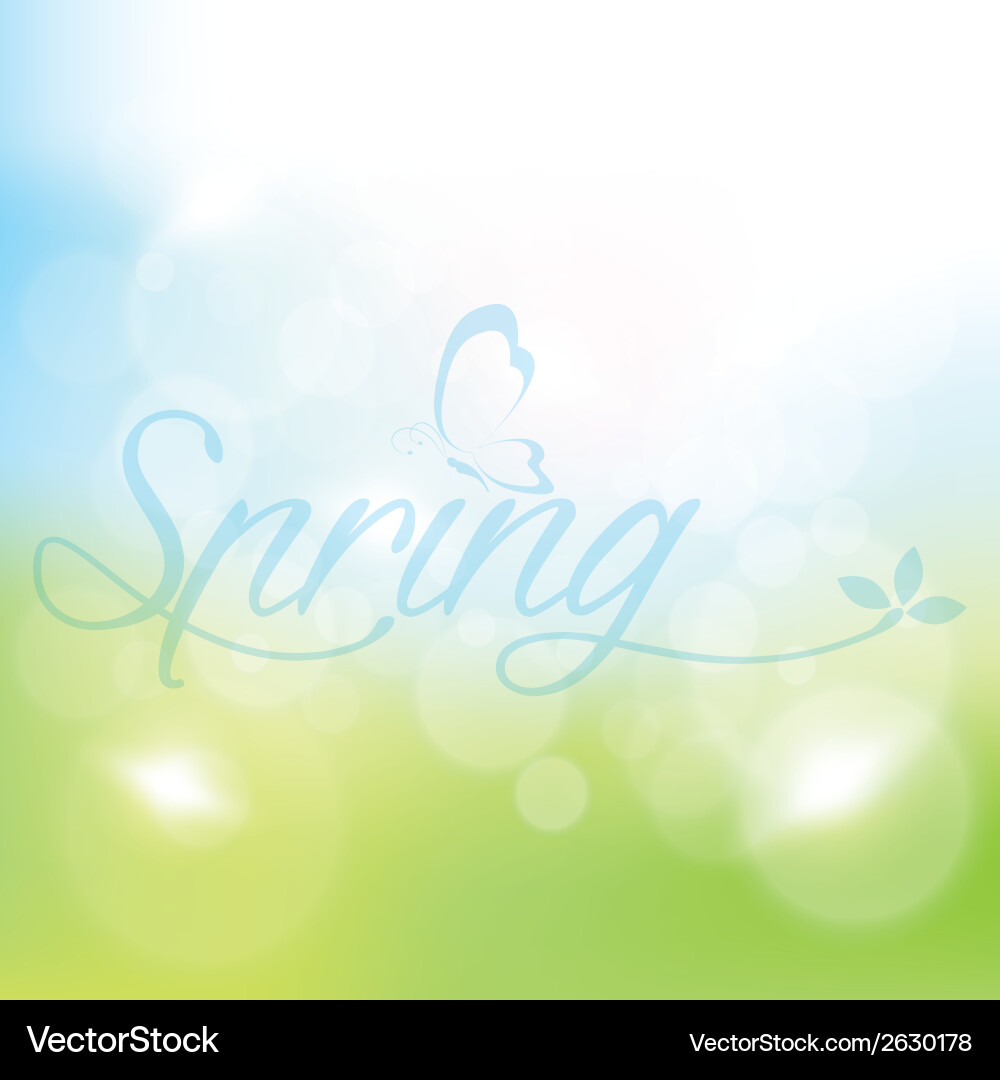 Abstract spring background with some special Vector Image