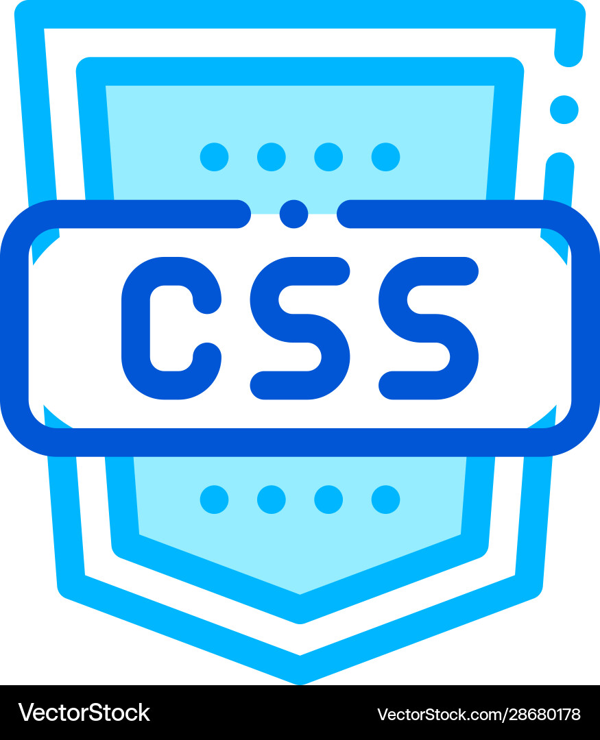 Codierung Sprache css System Dünne Linie Icon Codierung Sprache css System Dünne Linie Icon vektorbild